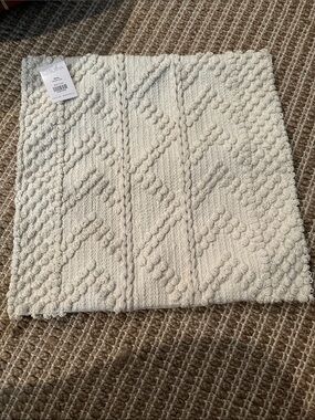 Surya pillow cover Cream Textured Knit Pillow Cover